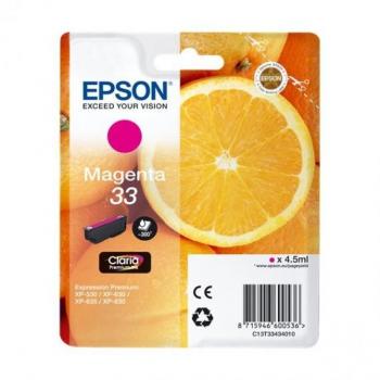 Epson 33 Claria Premium T3343 Cartucho de Tinta Magenta