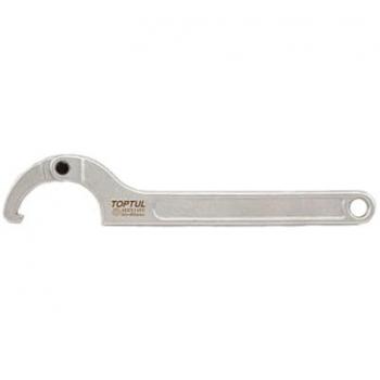 Llave ajustable TOPTUL 50-80 mm, Piezas insertables de llave de cubo TOPTUL BAEF1630, Llave de gancho articulada TOPTUL AEEX1A80 285mm