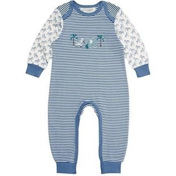 Sense Organics Wayan Baby Langarmspieler mit Schlupfkragen-Mono Bebé-Niñas    Blau