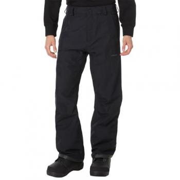 Volcom Pantalones Dua Gore-tex para hombre, color negro, largo, estándar
