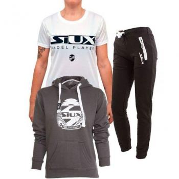 Sudadera Con Capucha Siux Belice Dama Coral Gris
