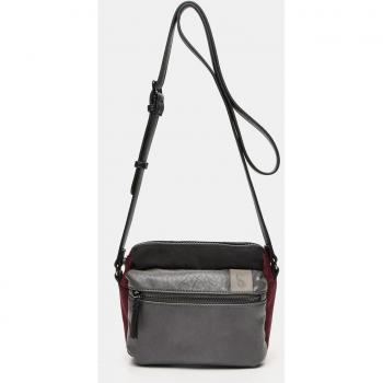 Abbacino - Bandolera de mujer Euphoria en tonos negros con cremallera y diseño elegante.