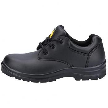 Amblers Safety AS715C Women's Black Leather Safety Shoes - Size UK 4