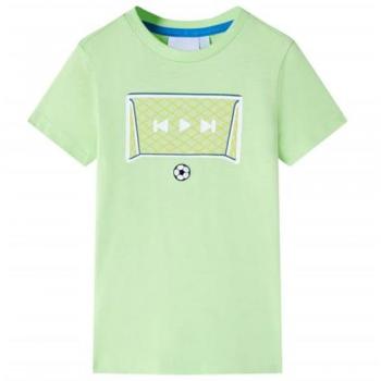 Camiseta Infantil con Dibujo Portería de Fútbol Color Lima 116