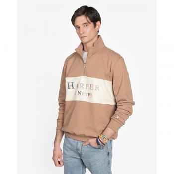 Sudadera Harper & Neyer marrón sin capucha para hombre