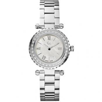 Reloj de mujer Guess GC X70105L1S, 29mm, diseño elegante, esfera analógica, caja de acero inoxidable, resistente al agua hasta 30 metros, correa de acero inoxidable