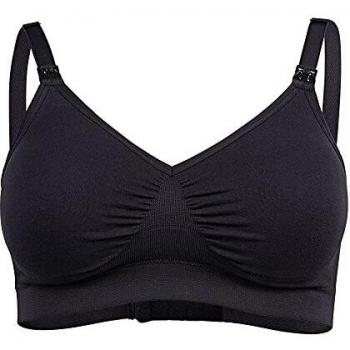 Sostén Comfy Medela para Embarazo y Lactancia Tamaño L Color Negro
