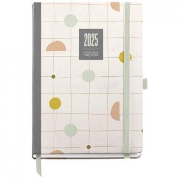Agenda Anual 2025 Miquelrius 155x213 mm Día Página Catalán con Cubierta Plastificada y Cierre Goma Elástica