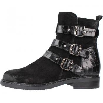 Botines de Mujer Clarks Jenna Biker Negros con diseño biker, material de cuero, suela de goma antideslizante, cierre lateral con cremallera y plantilla acolchada para mayor comodidad