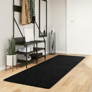 Alfombra peluda de pelo largo moderna PAMPLONA 80x250 cm Color Antracita, Beige, Crema y más - Alfombra de Piso para Sala de Estar, Dormitorio, Habitación, Salón