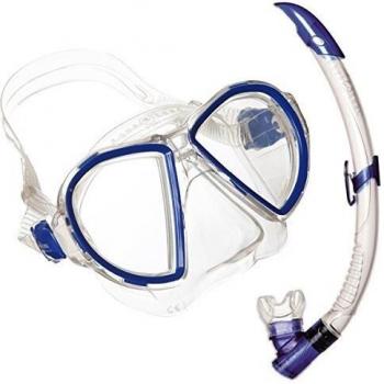 Aqua Lung Duetto LX/Airflex Purge LX - Gafas de buceo y tubo para práctica de snorkel