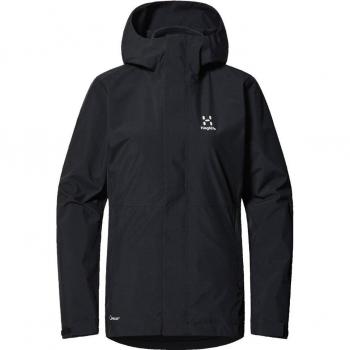 Haglöfs Gran 3-in-1 Proof Chaqueta de mujer con capucha, color negro, talla M