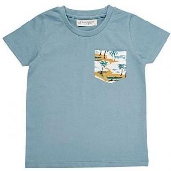 Sense Organics IBON T-Shirt S/S green-Camiseta Bebé-Niñas    Blau
