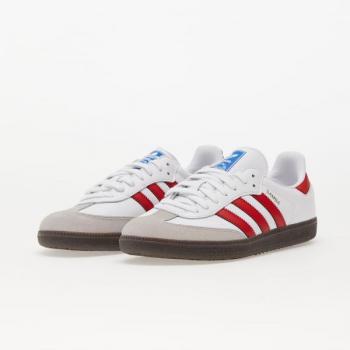Adidas Samba OG Classic Sneakers - White/Red - Men's Size 44 2/3