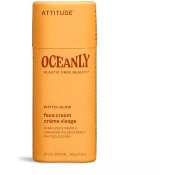 Attitude Oceanly PHYTO-GLOW Solid Face Cream - Mini, 8.5 grams, EWG Verified, Plastic-free, Plant and Mineral-Based Ingredients, Vegan Skin Care Products, Unscented