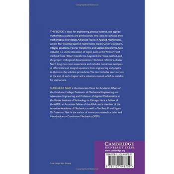 Temas Avanzados en Matemáticas Aplicadas: Para Ingeniería y Ciencias Físicas - Edición de Cambridge en Rústica