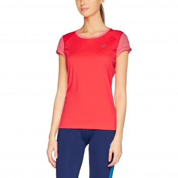 Asics Fuzex SS Top de Manga Corta, Mujer, Rosa