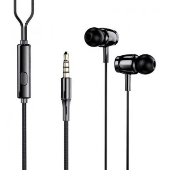 Auriculares Contact LXAU35M01 con Micrófono y Control multifunción, cable de 1,2 m, resistencia IPX3 en color negro