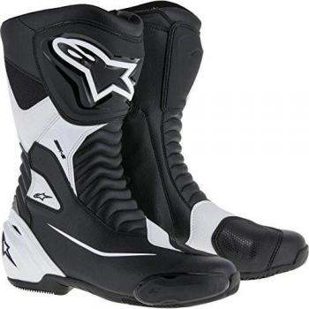 ALPINESTARS SMX-S Sport Motorcycle Boots - Black/White Size 36