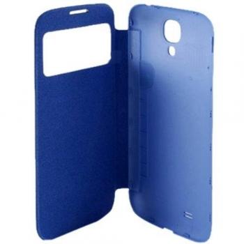 Ksix B8505FU80WAZ - Funda folio trasera flexible con tapa para Samsung Galaxy S4 I9505, azul