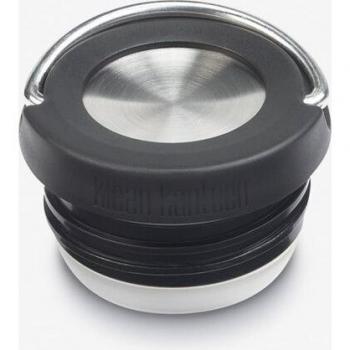 Tapa Loop Klean Kanteen para botellas Classic - Color negro gris, compatible con botellas Klean Kanteen, diseño práctico y funcional, fabricada en acero inoxidable y silicona, resistente a impactos y derrames