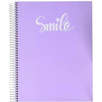 Cuaderno Espiral A5 DOHE Pastel Morado 100 Hojas 90gr Microperforadas 2 Taladros Cuadrícula 5mm