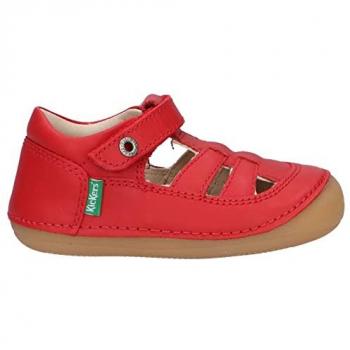 Sandalias Planas para Bebé Kickers Sushy, Rojo, Talla 24 EU