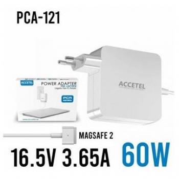 Cargador Portátil Accetel PCA-121 para Macbook 60W 16.5V 3.65A Magsafe 2/T