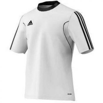 adidas Team - Camiseta de fútbol manga corta camiseta Squadra 13, hombre, color blanco/negro, tamaño XL - 58
