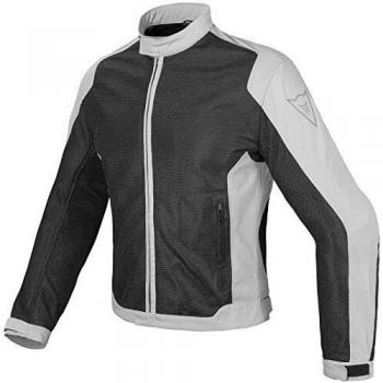 Dainese-AIR FLUX D1 TEX Chaqueta, Negro/High-Rise, Talla 50
