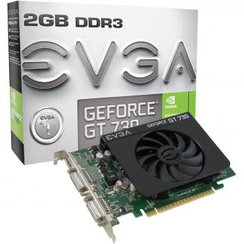 EVGA 2GB GeForce GT730 (2xDVI,Mini-HDMI,DDR3,A), 02G-P3-2738-KR ((2xDVI,Mini-HDMI,DDR3,A))