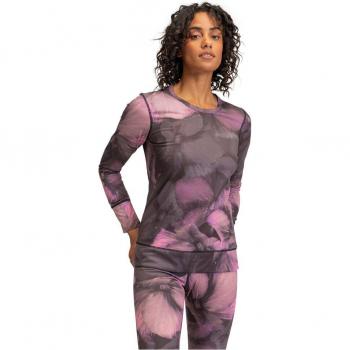 Camiseta de mujer Roxy Daybreak, color True Black Pansy, talla M