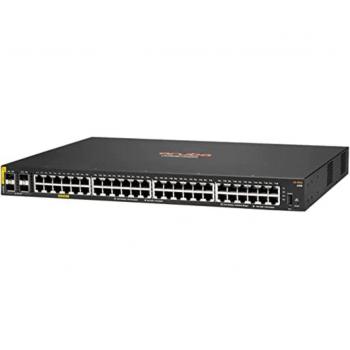 HPE Aruba 6100 48G Class4 PoE 4SFP+ 370W Managed L3 Gigabit Ethernet Switch (10/100/1000) Power over Ethernet (PoE) 1U Black