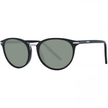 Serengeti Elyna Women's Round Sunglasses 8967 - Shiny Black with Green Polarized Lenses 555nm