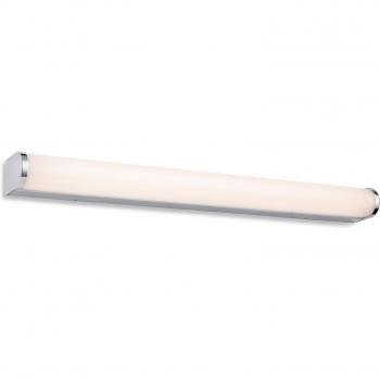 Aplique de baño Bravo Cromo con difusor de Policarbonato opal 1 bombilla 5cm, Firstlight Bravo Aplique led para baño - Cromo de 600 mm con difusor de ópalo IP44