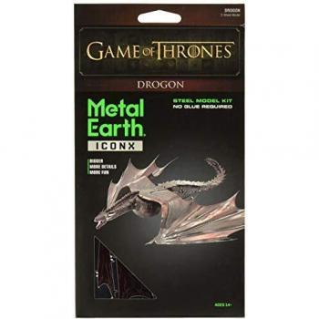 Rompecabezas 3D de Metal Drogon - Maqueta de Dragón Juego de Tronos (ICONX)