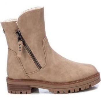Botín de niña Xti Kids 150658 taupe con cremallera