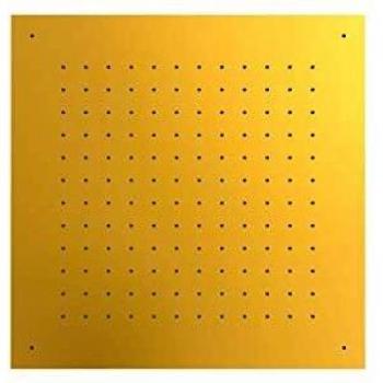 Ducha de Acero Inoxidable Anticalcáreo Empotrada al Techo 500x500 mm - Oro 24K Tres 134951OR