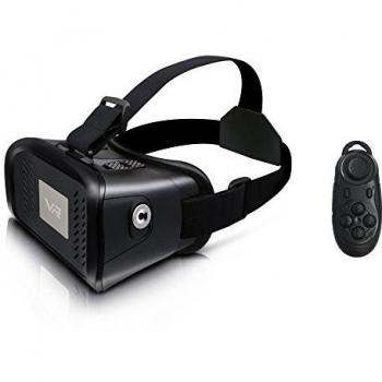 COOVOO VR MV100 Última Generación 3D Gafas [ HD Lentes Grante Placa Radiante Más Cómodo] Enfocable Imagen Adecuada para Miopía leve Compatible con Móviles iPhone / Android 3.5-6 Pulgadas iPhone Samsung