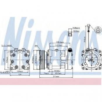 Compresor de aire acondicionado NISSENS NIS 89177, tipo: compresor, características: compatible con sistemas de aire acondicionado, alta eficiencia, durabilidad mejorada, fácil instalación