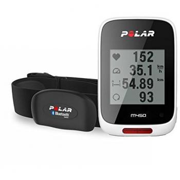 Polar M450 HR - Pulsómetro con GPS, color blanco y H7 HR Sensor