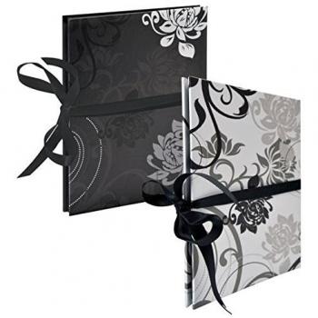 Walther Design Grindy Leporello álbum de Foto y Protector Negro, Blanco Papel - Álbum de fotografía