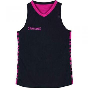 Spalding Essential Reversible Shirt 4her Camiseta, Mujer, Anthra/Pink, XXL