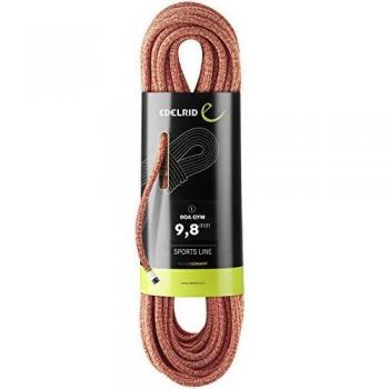 Edelrid Boa Gym 9.8mm Dynamic Climbing Rope - Red/Green, 40m