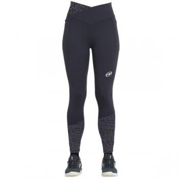 Leggings de Padel para Mujer Bullpadel Pobra Negro Carbón