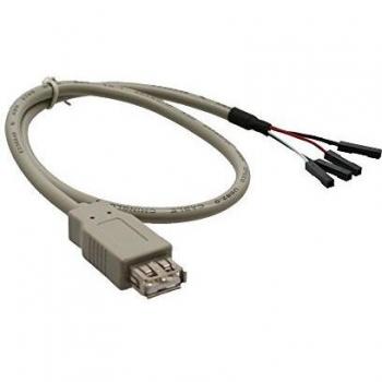 Cable Adaptador USB 2.0 A Macho a Conector de Poste, 0,40 m, en Vrac