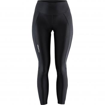 Malla larga Craft Adv Essence negra mujer - S, Legging mujer Craft Adv Essence Zip, Medias de Entrenamiento Favoritos para Mujer Craft, Ceñidos, Negro, XL