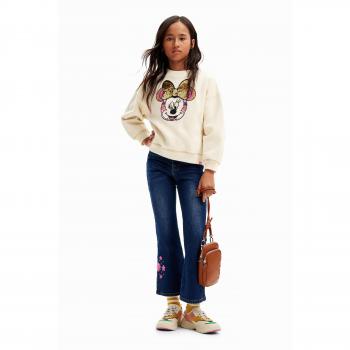Sudadera oversize de niña Minnie Mouse - Diseño divertido en color blanco
