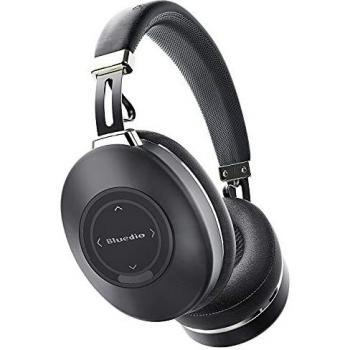 Auriculares Diadema Bluetooth, Bluedio H2 Auriculares con Cancelación Activa de Ruido, 57mm Controlador Profundo HiFi Bass, Control Táctil de Diapositivas, Inalámbricos Cascos para Skype/PC/Móvil