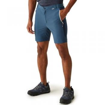 Regatta Men's Durable Water-Repellent Mountain II Walking Shorts - Moonlight Denim Navy, Size 34